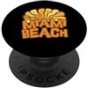 Miami Beach Florida Surfing Surf Ocean V Miami Spiaggia PopSockets PopGrip Adesivo