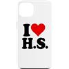 I HEART LOVE HS Custodia per iPhone 13 AMO UN CUORE, LUI È