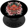 Hannya Oni Mask Aesthetic By TW Hannya Oni Mask Devil Yokai - Maschera giapponese con tatuaggio demone PopSockets PopGrip Adesivo