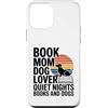 Reading Dog Lover Mom Quiet Custodia per iPhone 12 mini Prenota Mamma Amante Del Cane Notti Tranquille Libri E Cani