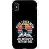 Poodle Book Lover Mom Reading Dog Custodia per iPhone X/XS Book Lover Mom Solo un altro capitolo con il mio cane
