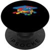 Graduation Kids Brick Master Builder Bri Brick Builder Blocks Laurea Laurea Felice Laurea PopSockets PopGrip Adesivo