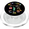 Camicie e regali con i simboli della cit New York City New York Taxi Statua della Libertà Cab Apple PopSockets PopGrip per MagSafe