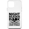 Bookworm Night Reading Book Lover Custodia per iPhone 12 mini Lettura notturna Lettura di storie forti Notti calme