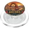 Desert Marvels Art Designs Arches Parco Nazionale Utah Tramonto Roccia Rossa Paesaggio PopSockets PopGrip per MagSafe