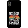 Golden Retriever Mom Book Lover Reading Custodia per iPhone X/XS Amante dei libri Golden Retriever Mamma solo un altro capitolo