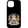 Love Philippines Flag Proud Filipino Pin Custodia per iPhone 15 Filippine Bandiera Cultura Carino Filippina Ragazza Bambini