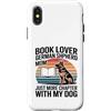 Reading German Shepherd Mom Book Lover D Custodia per iPhone X/XS Amante dei libri Pastore Tedesco Mamma Capitolo Con Il Mio Cane