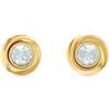 Calvin Klein Orecchini a Perno da Donna Collezione TWISTED BEZEL SOLITAIRE in Oro Giallo con Cristalli - 35000772
