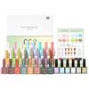 CANNI Smalto Semipermante Per Unghie 30 pcs con Base e Top Coat, Matt Coat,Nail Glue,Primer Colori Gel Nail Polish CC2