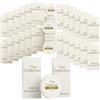 AQUA THOUGHTS Articoli da toeletta da viaggio, articoli da toeletta in miniatura per hotel, gel doccia da 12 x 10 ml, 12 bustine di shampoo da 10 ml, sapone plissettato in tessuto da 12 x 15 g, ideale per hotel