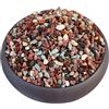 YUNSTK Mix di roccia lavica orticola, cactus succulenti naturali in vaso bonsai da giardino, ghiaia, rocce vulcaniche decorative per interni per drenaggio, terrario, 1 kg