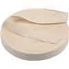 Lahviuu Nastro a Spina di Pesce, 50 Metri Nastro per Stamina in Cotone Naturale per Tessitura, Sbieco di Raso per Cucire Sartoria Artigianato Fai Da Te, Beige 2cm