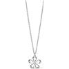 KIDULT - Collana Donna - Girocollo In Acciaio Con Catena Rolò E Fiore - 851026
