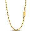 Dankadi Collana di perle rotonde sottili larghe 2,3 mm in 925 argento dorato, catena fine maglie palline da 18 a 34 collana elegante regalo gioielli compleanno per uomo donna, 24, Argento sterling