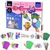 Vaessen Creative 1119-904, Kit Brillantini, 400 Articoli per Artigianato, Creazione di Opere, Set Artistico per Bambini, Decorazione Domestica e Molto Altro, Multicolori, Articolori