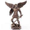 Veronese Design Statuetta religiosa dell'Arcangelo San Michele dipinta con finitura in bronzo da 10,6 cm