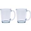 Excelsa 48274 Tazza Mug Conica, Vetro, Trasparente (Confezione da 2)