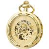 SEWOR unico volto vento meccanico della mano orologio da tasca (oro)