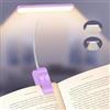 Gritin 2026 2a Gen Luce per Lettura Libri a Letto - 32 LED Full Spectrum, 5 Colori & 5 Luminosità, Fascio Regolabile Largo/Stretto, Batteria 1500mAh Lunga Durata, Ricaricabile-Viola