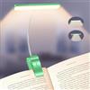 Gritin 2026 2a Gen Luce per Lettura Libri a Letto - 32 LED Full Spectrum, 5 Colori & 5 Luminosità, Fascio Regolabile Largo/Stretto, Batteria 1500mAh Lunga Durata, Ricaricabile-Verde Orchidea