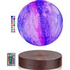 UVEHAS Lampada galattica a levitazione, 16 colori di levitazione magnetica 3D Stampa Luna LED con telecomando, luci notturne galleggianti e rotanti per la decorazione della stanza, regali di compleanno