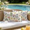 ViaElayu Cuscini da Esterno Impermeabili 30x50 Fodere Cuscini Decorative Floreali ad Acquerello Cuscino Copricuscino per Divano Camera da Letto Soggiorno Giardino Terrazza Set di 2