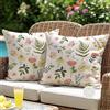 ViaElayu Cuscini da Esterno Impermeabili 50x50 Fodere Cuscini Decorative Floreali ad Acquerello Cuscino Copricuscino per Divano Camera da Letto Soggiorno Giardino Terrazza Set di 2