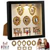 HBSFBH Mini Museum Silhouette Box, Mini scatola fai da te con Sagoma Museale, Museum Of Us Cornice, Mini Cornici Dorate fai da Te, Figurine Mini Museo Cornice Scatolas, para Regalo San Valentín (M3)