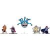 Jada Toys, 5 nanofigure di "Dungeons & Dragons", 253253000, da Collezione, Die-Cast, Minsc Human Ranger, Elf Bard, Orc, Tiefling Paladin, Beholder, Set da 5 Pezzi, 4 cm, dai 12 Anni in su