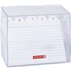 Brunnen 1020560 - Scatola per schede in polistirolo, 16,1 x 13,7 x 8,5 cm, colore: Trasparente