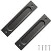 Cyberwork 2 maniglie scorrevoli per porte scorrevoli, stile minimalista, maniglie scorrevoli, aperture laterali, in lega di alluminio, per porte scorrevoli, armadi, cassetti, 149 mm (Stile 3)