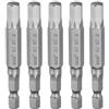 QUARKZMAN 5pz H7,0 Chiavi a Brugola per Punte da Trapano 7mm Punte Metriche Piane 1/4 Attacco Esagonale 65mm (2,56) Punta Cacciavite Esagonali Magnetico Lungo Industriale per Viti
