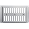 SOTECH Griglia di ventilazione in acciaio inox SS304 chiudibile | 260 x 165 mm Lamiera di con fori ovali da avvitare con chiusura scorrevole