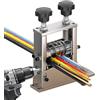 Kamanan Spelacavi manuale, spelacavi con manovella, spelafili 2 in 1, manuale o elettrico, diametro spelafili 1-17 mm