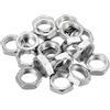 PATIKIL M20 x 1.5 Acciaio Esagonale Dadi, 20pz Metrico Filetto Zinco Placcato Finito Ferramenta Dadi Vite Bullone Elementi di fissaggio 9mm Altezza