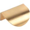 TopHomer Maniglia a tirare per porta, 60mm*44mm a forma di foglia per cassetti, armadietti e mobili da cucina, decorativa