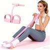 Xuwajeyu Sit-Up, attrezzo per allenamento addominale, bodybuilding, pedale, fascia di resistenza con manici, 6 tubi, pedale addominale per yoga, fitness