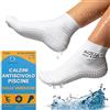Aquasafe Guardsocks Aquasafe Calze Piscina Impermeabili Anti Verruche in Lattice Calze Nuoto Antiscivolo Scarpe Piscina Bambino Igieniche e Protettive (IT, Numero, 43, 46, Regular, Regular, Extra Grande, White)