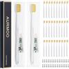 AURMOO 30x Spazzolino Monouso, Spazzolini Monouso con Dentifricio, | Spazzolino da Viaggio, Toothbrushes, Spazzolini per Hotel, Campeggio, Viaggi, Confezionati Singolarmente