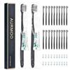 AURMOO 30x Spazzolino Monouso, Spazzolini Monouso con Dentifricio, | Spazzolino da Viaggio, Toothbrushes, Spazzolini per Hotel, Campeggio, Viaggi, Confezionati Singolarmente