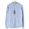 Scotch & Soda Atelier Camicia Uomo 40/15 3/4 Blu Maniche Lunghe Motivo Collo