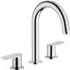 hansgrohe Vernis Shape Rubinetteria 3 fori con saltarello, cromo, 71563000