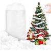 HZYIQ Neve Artificiale, Fibra di Cotone Soffice Neve Finta per Decorazioni per Albero di Natale, Villaggio Natalizio, Villaggio Mantello Inverno e Decorazioni Natalizie, Bianco (5,6 Once /160 g)