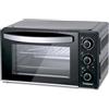 BEPER P101FOR020 Forno Elettrico Compatto con Doppio Vetro, 1300W, Timer fino a 60 Minuti, 3 Modalità di Cottura, Vassoio in Alluminio e Griglia in Acciaio, Temperatura fino a 230°, Nero