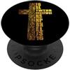 Camicie e regali religiosi InGENIUS Fede cristiana Bibbia Scritture Dio ha amato il mondo Croce PopSockets PopGrip Adesivo