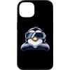 Virtual Penguin Gaming Art Designs Custodia per iPhone 13 Cool Cartoon Penguin VR Gamer Rilassante Design
