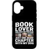 Golden Retriever Mom Book Lover Reading Custodia per iPhone 16 Amante dei libri Golden Retriever Mamma solo un altro capitolo