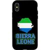 Sierra Leone African Heritage Clothing & Custodia per iPhone X/XS Bandiera della Sierra Leone Patriottica Uomini Donne Bambini Leone