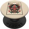 Hannya Oni Mask Aesthetic By TW Yokai Oni Maschera Diavolo Giapponese Demone Tattoo Oni Mask PopSockets PopGrip Adesivo